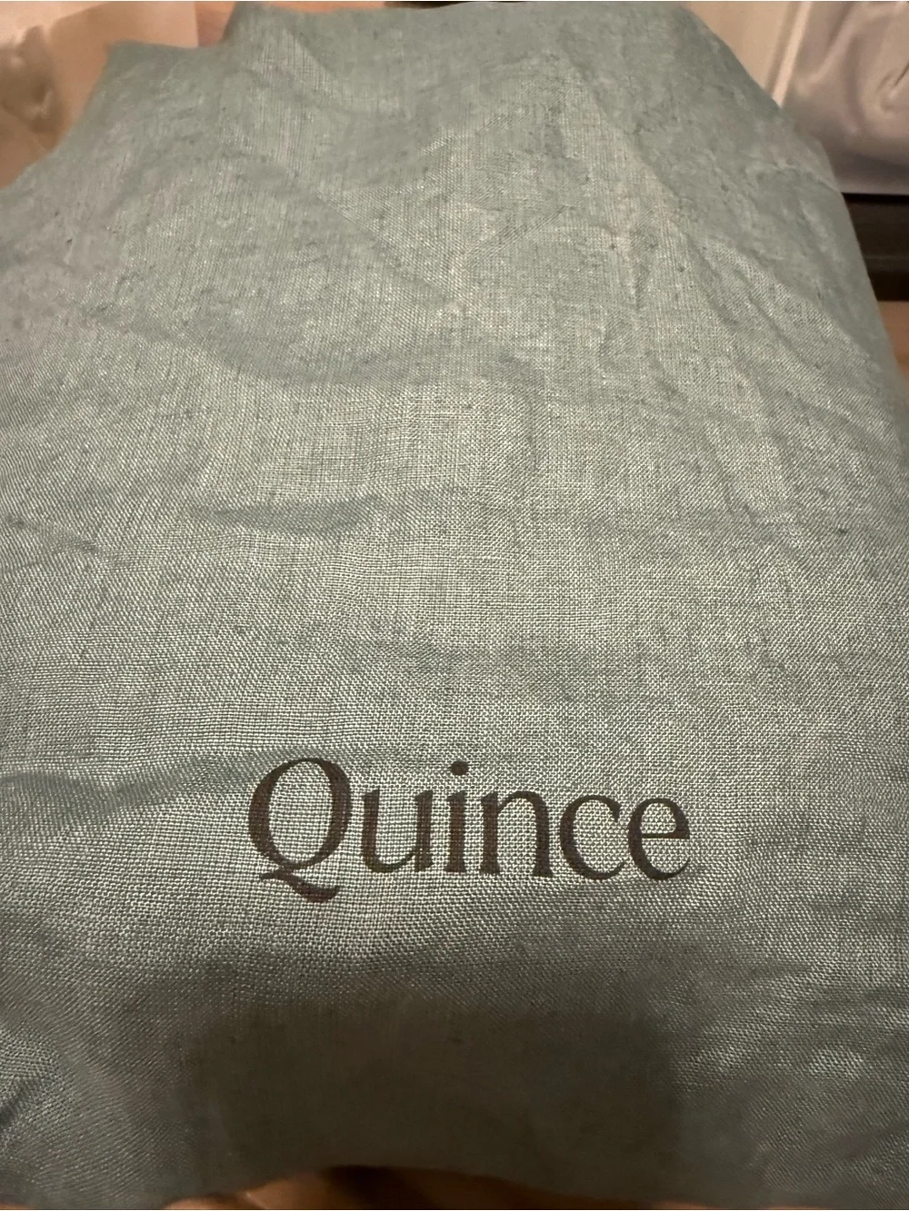 Quince Linen Duvet Cover - Twin - Ocean - NWOT